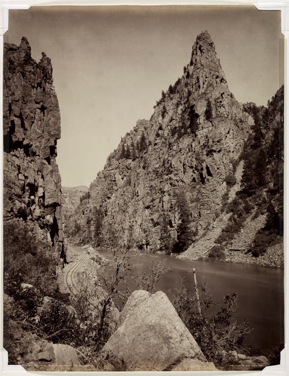 Currecanti Needle, Schwarzer Canyon des Gunnison, vor 1880 von William Henry Jackson