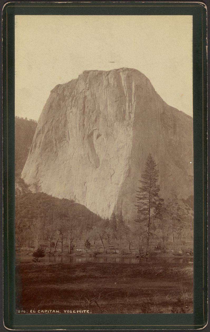 El Capitan, Yosemite von William Henry Jackson