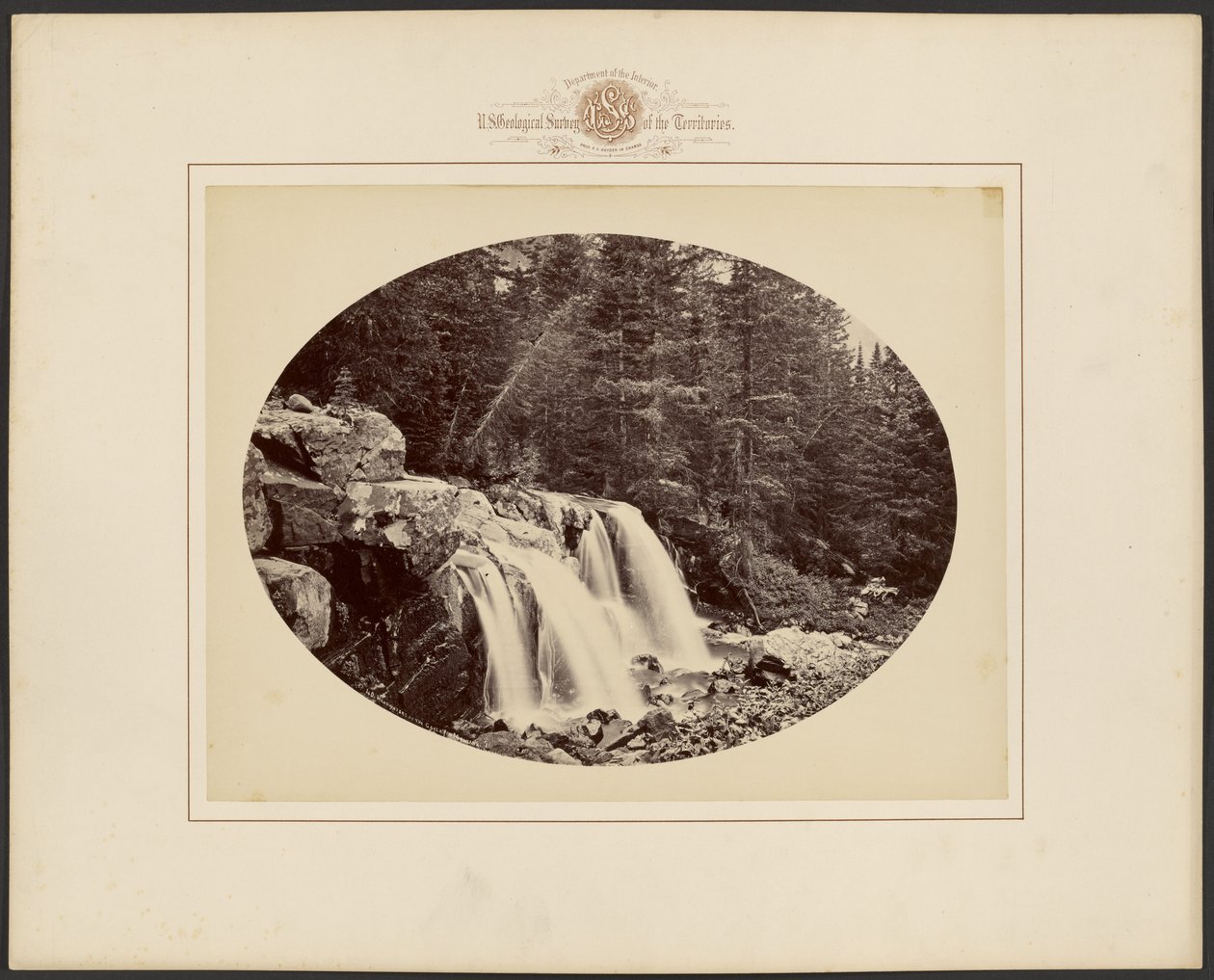 [Quellgebiete des Gallatin County, Yellowstone Nationalpark, Montana] von William Henry Jackson