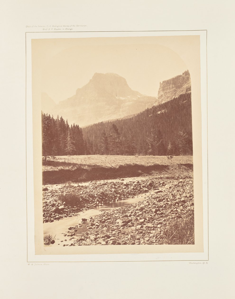 Palace Butte, in der Nähe von Mount Blackmore von William Henry Jackson