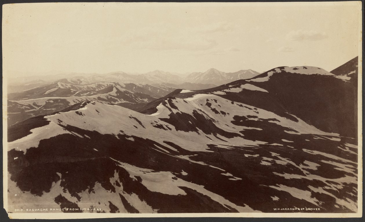 Saguache Range vom Mount Ouray von William Henry Jackson