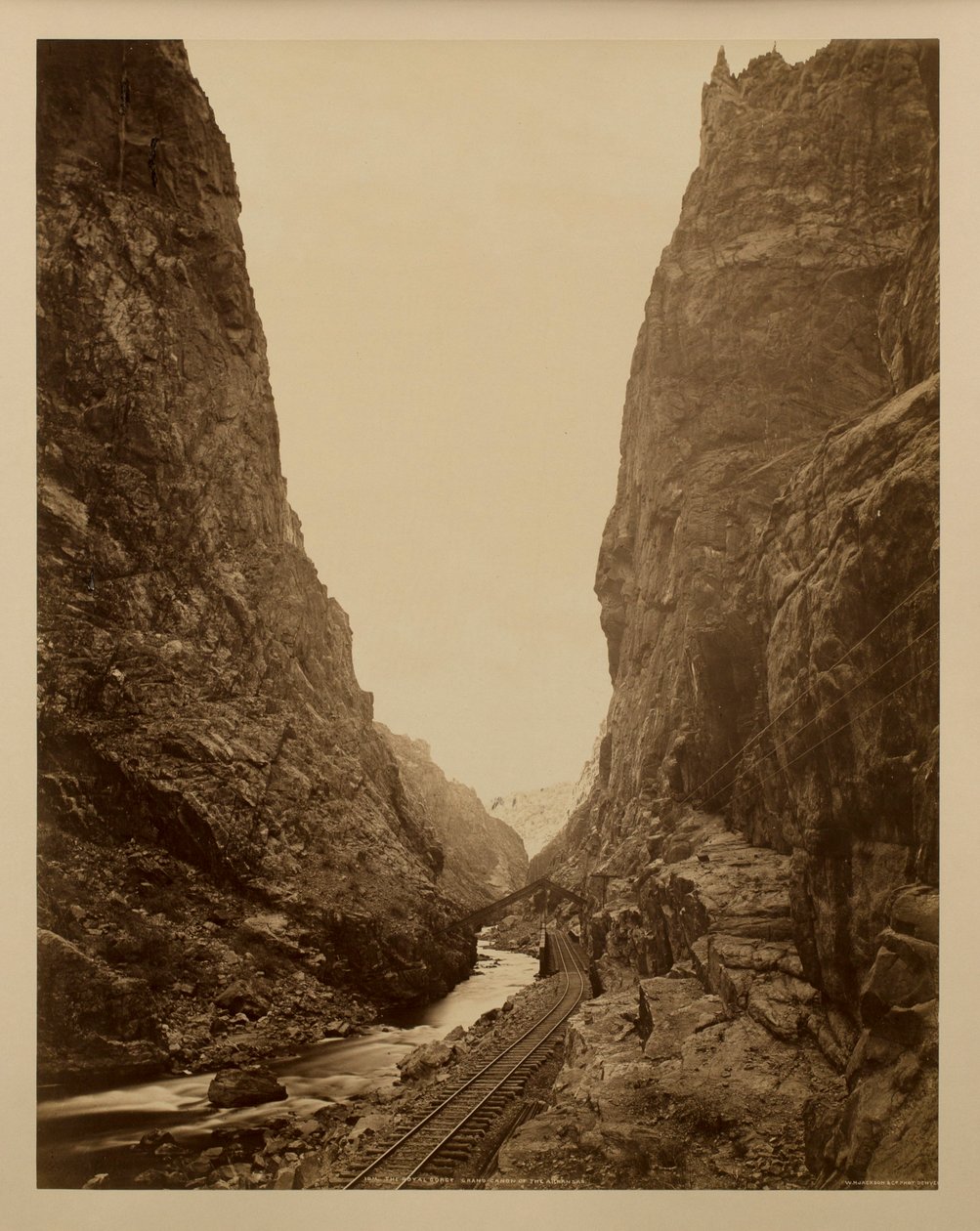 Die Königsschlucht, Grand Canyon des Arkansas von William Henry Jackson