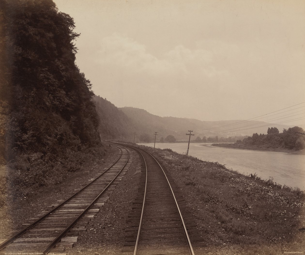 Hemlock Run Kurve, in der Nähe von Towanda, ca. 1895 von William Herman Rau