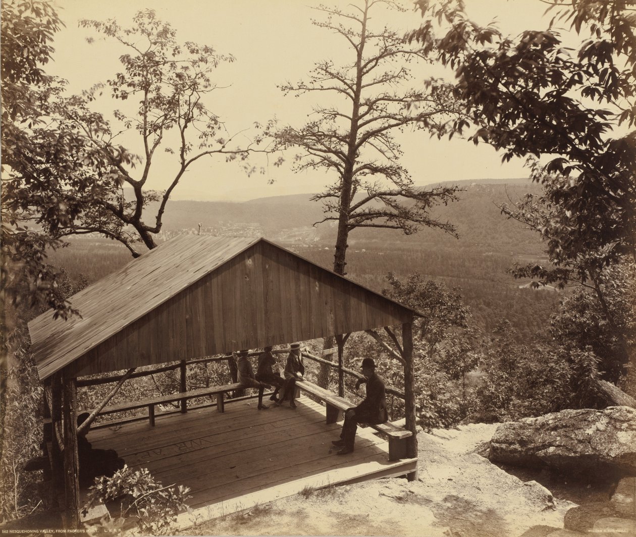 Nesquehoning-Tal, von Packers Punkt, um 1895 von William Herman Rau
