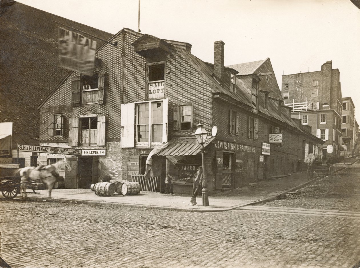 Race Street Wharf, Delaware Avenue an der Race Street, 1867 von William Herman Rau