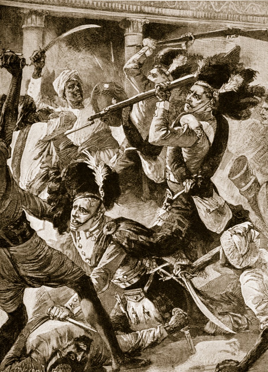 Die zweite Entlastung von Lucknow, November 1857 von William Heysham (after) Overend