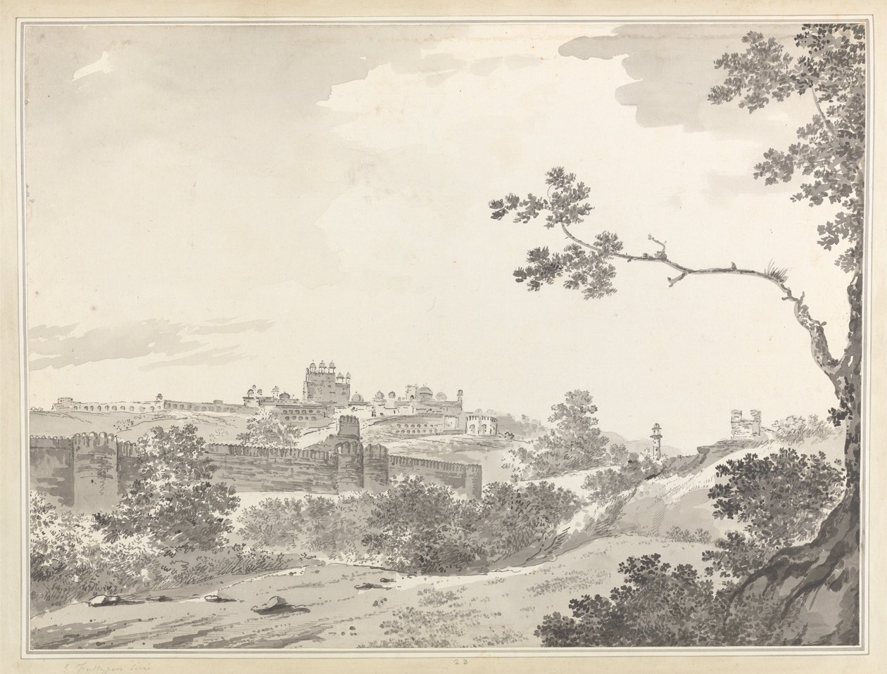 Ansicht von Futtipoor Sicri [Fatehpur Sikri] von William Hodges