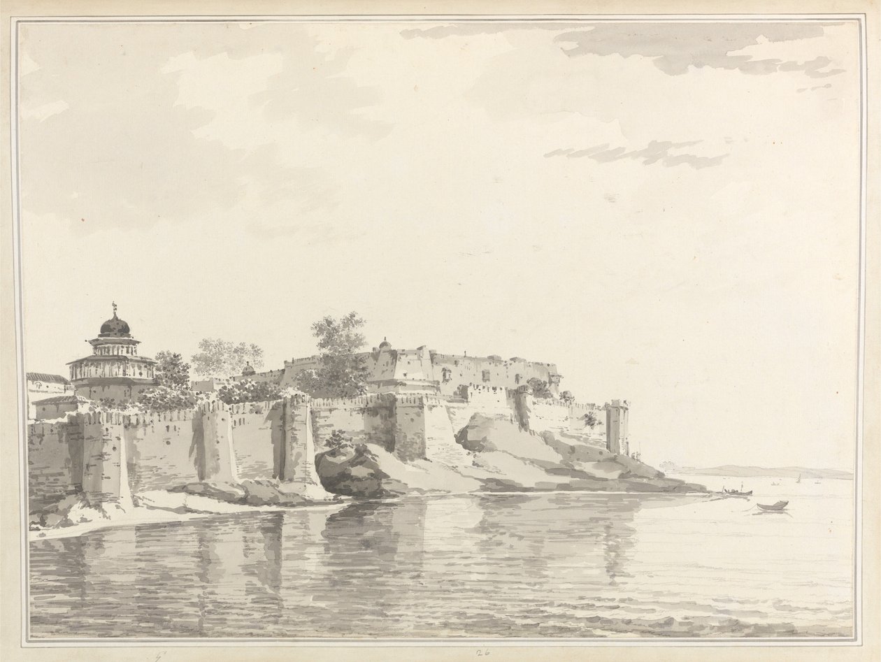 Ansicht des Forts von Allahabad von William Hodges