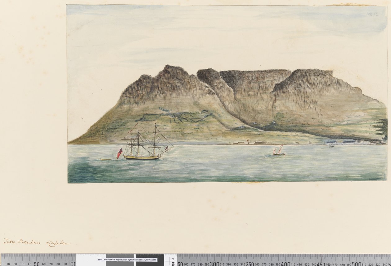 Seite 12 Tafelberg, Kapstadt von William Hodges