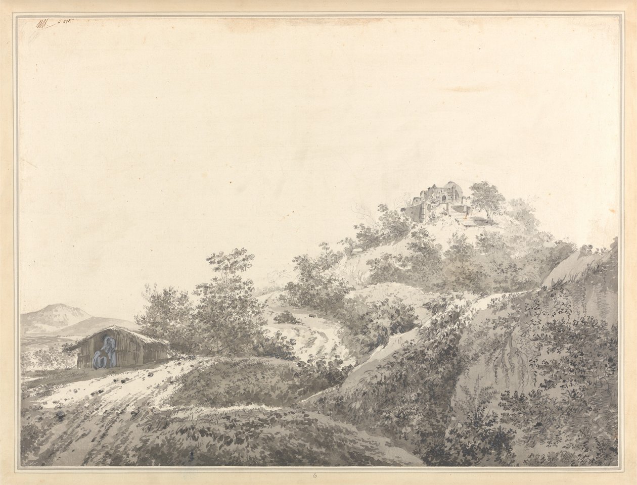 Der Pass von Sicri Gully [Sakrigali] von Bengalen aus, beim Eintritt in die Provinz Bahar [Bihar] von William Hodges