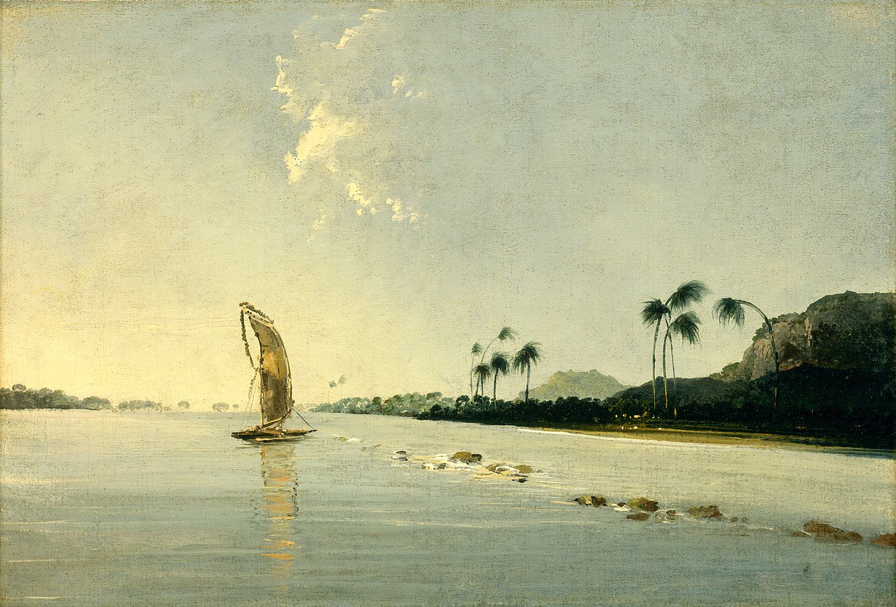Ansicht eines Teils der Insel Ulietea [Raiatea] von William Hodges