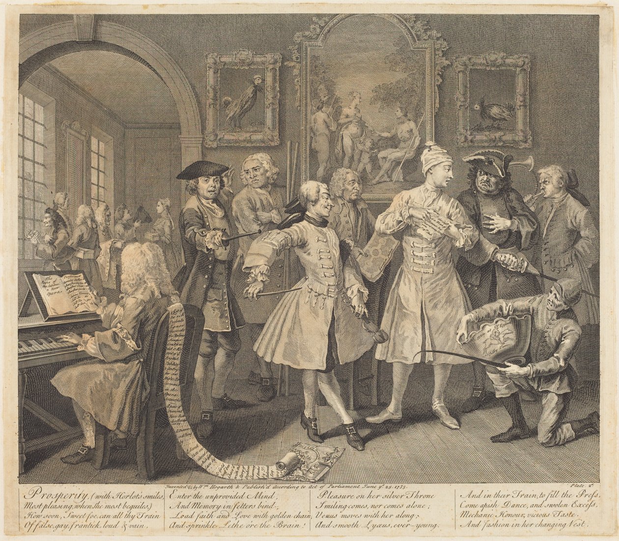 Ein Wüstlings Fortschritt: Tafel 2 von William Hogarth