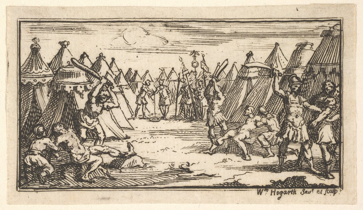 Beinbruch John Beaver, Römische Militärstrafen, 1725, nach 1725 von William Hogarth