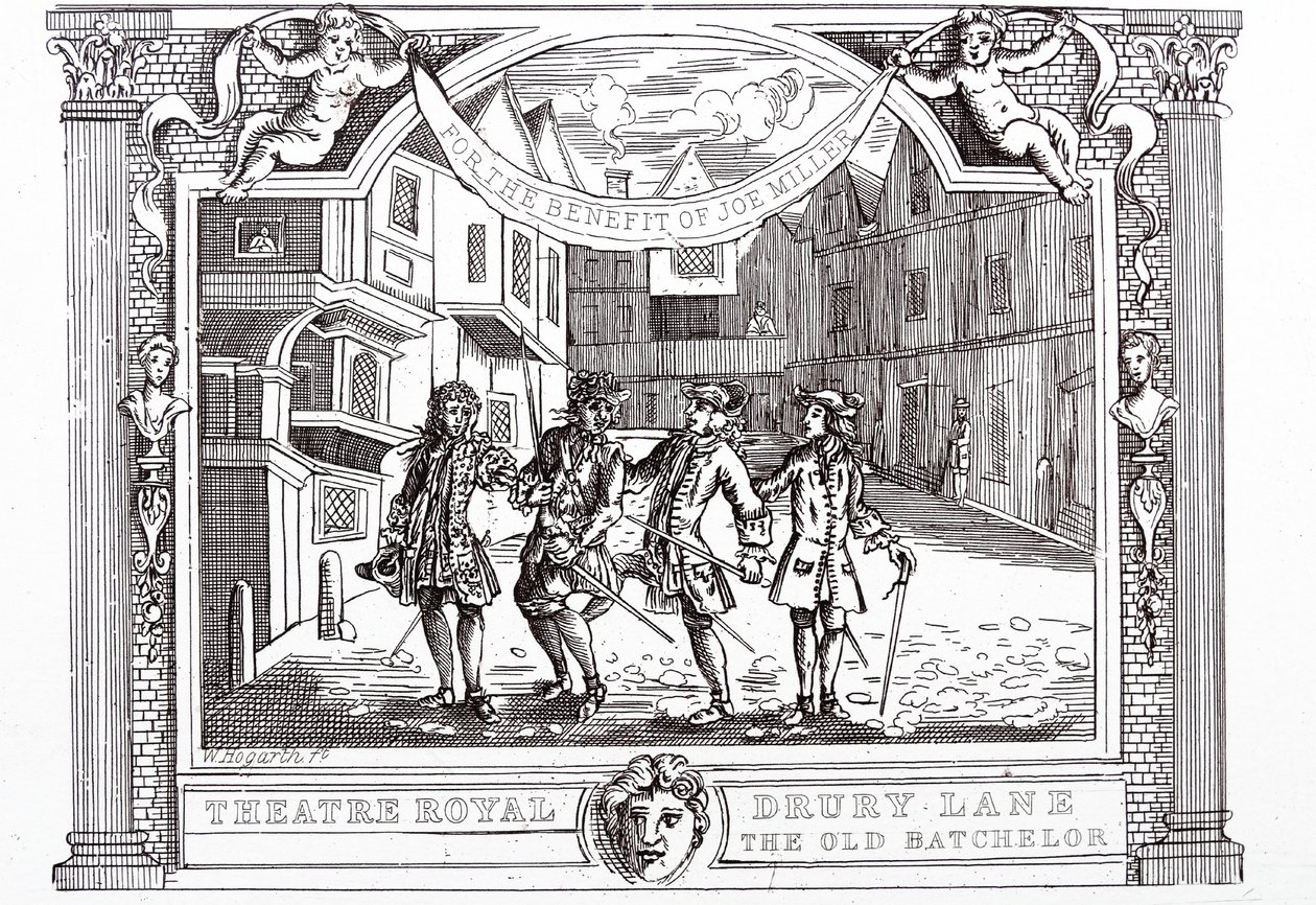 Komödie mit dem falschen Doktor zum Nutzen des Autors der Farce von William Hogarth