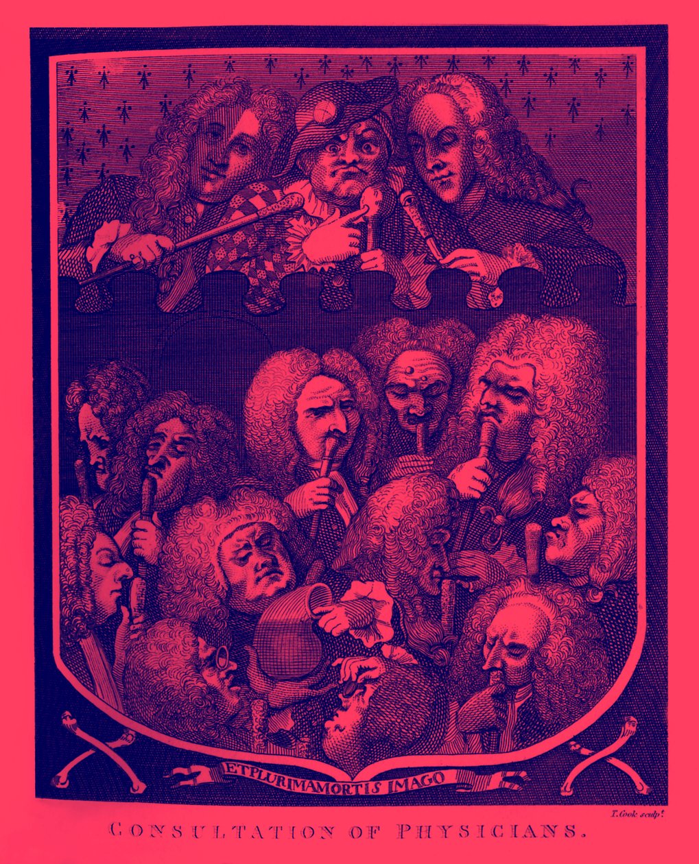 Konsultation der Ärzte von William Hogarth