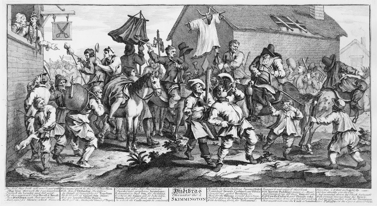 Hudibras trifft auf den Skimmington, aus 