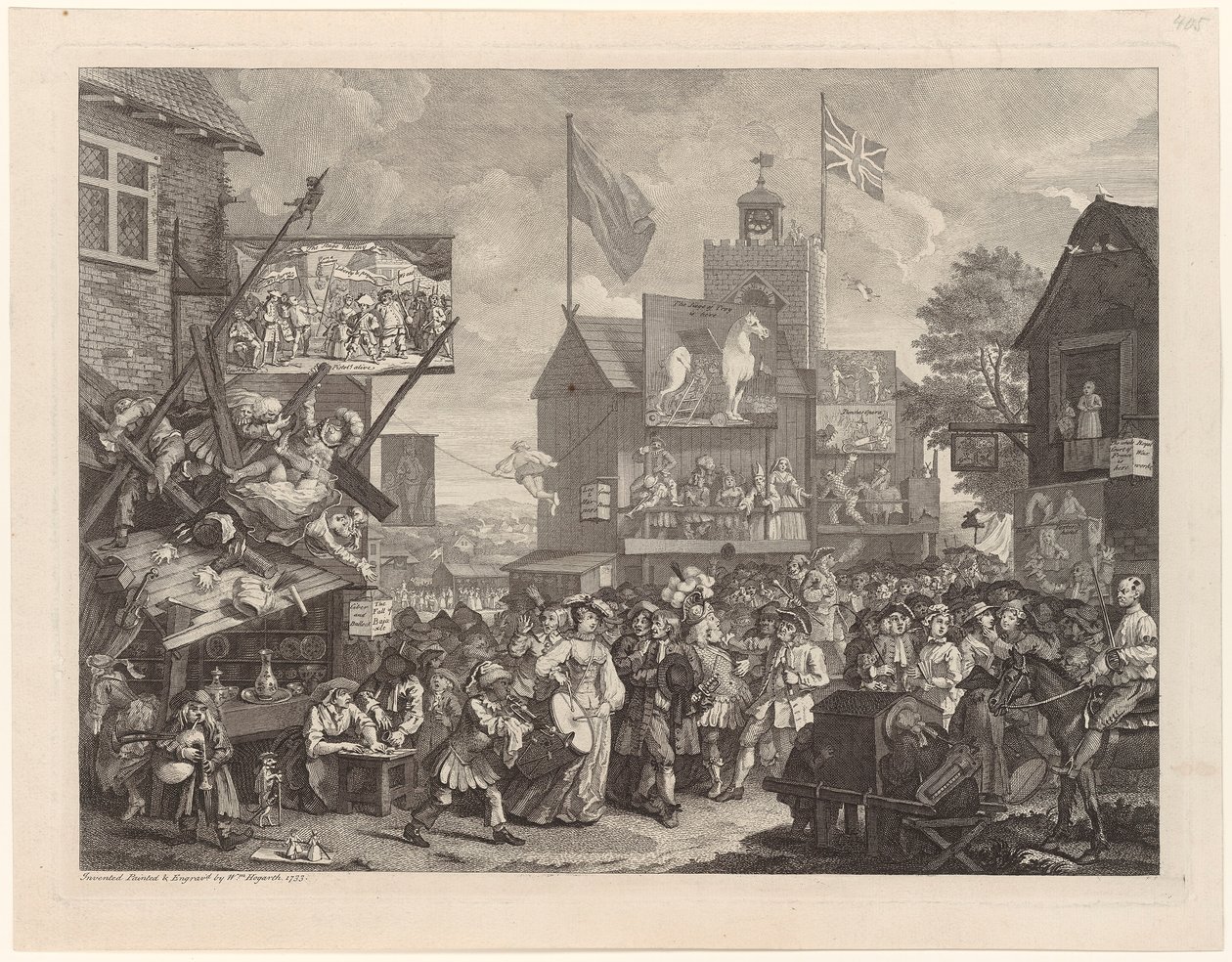 Jahrmarkt zu Southwark von William Hogarth