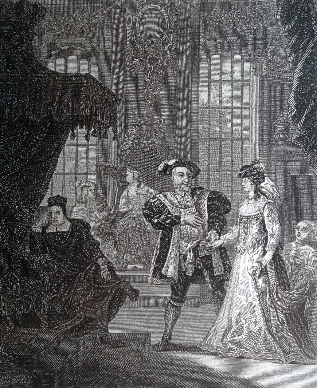 König Heinrich der Achte & Anna Bullen von William Hogarth