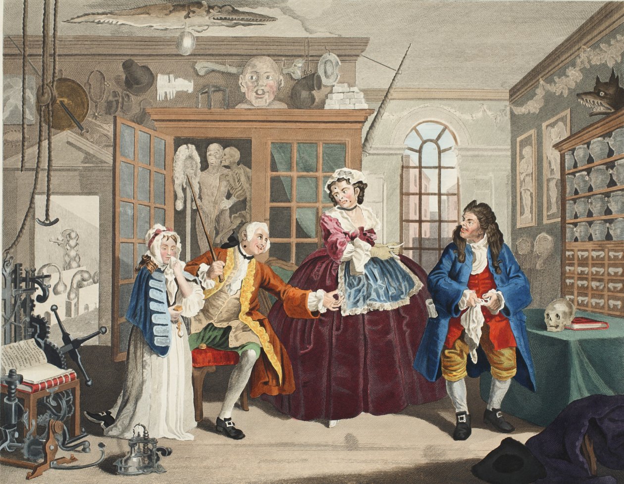 Marriage a la Mode, Platte III, Die Inspektion, Illustration aus 
