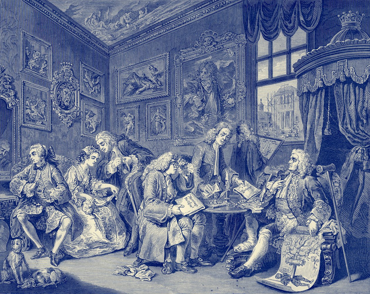 Die Modeheirat von William Hogarth von William Hogarth