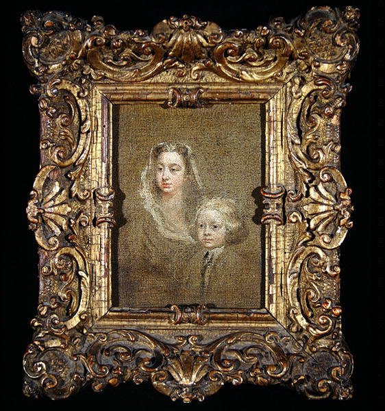 Mary Edwards Hamilton und ihr Sohn, Gerard Anne von William Hogarth