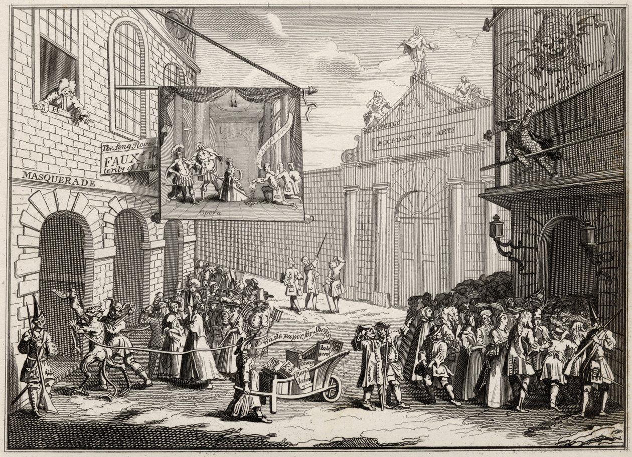 Maskeraden und Opern, Burlington Gate, aus 