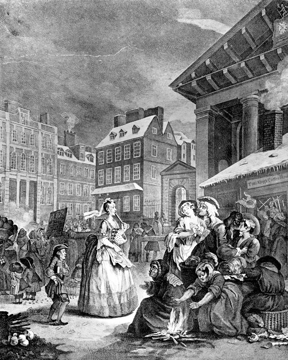 Morgen Vier Tageszeiten, 1738 von William Hogarth