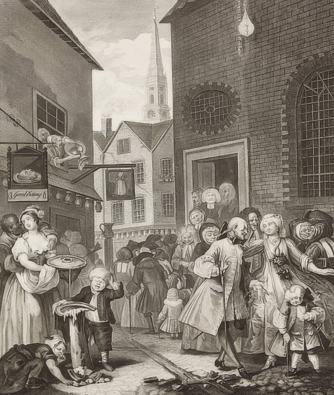 Mittag. Aus: Die vier Tageszeiten von William Hogarth