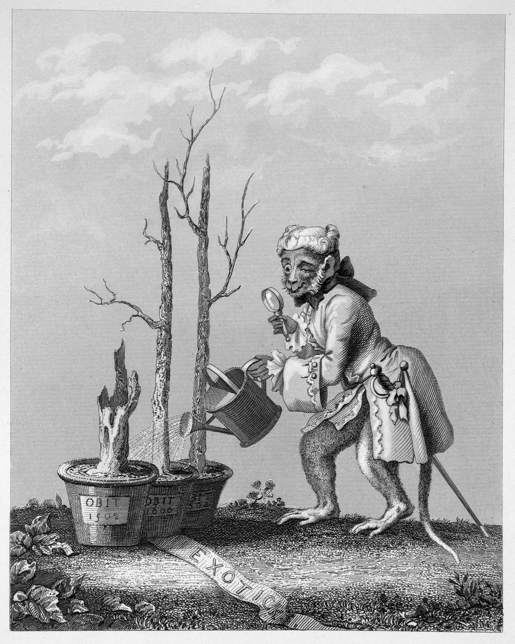 Schwanzstück zum Künstlerkatalog, 1761 von William Hogarth
