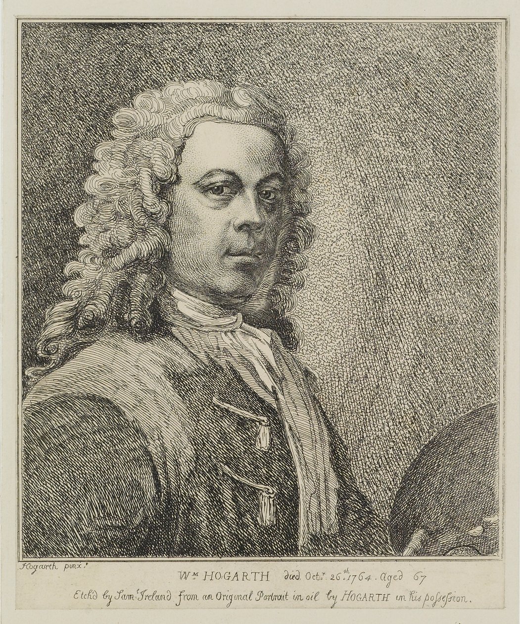 William Hogarth, graviert von Samuel Ireland, ca. 1786 von William Hogarth
