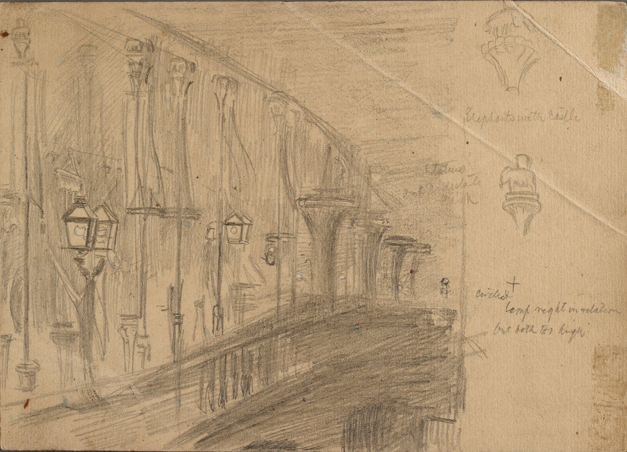 Studie der London Bridge, 1863 von William Holman Hunt