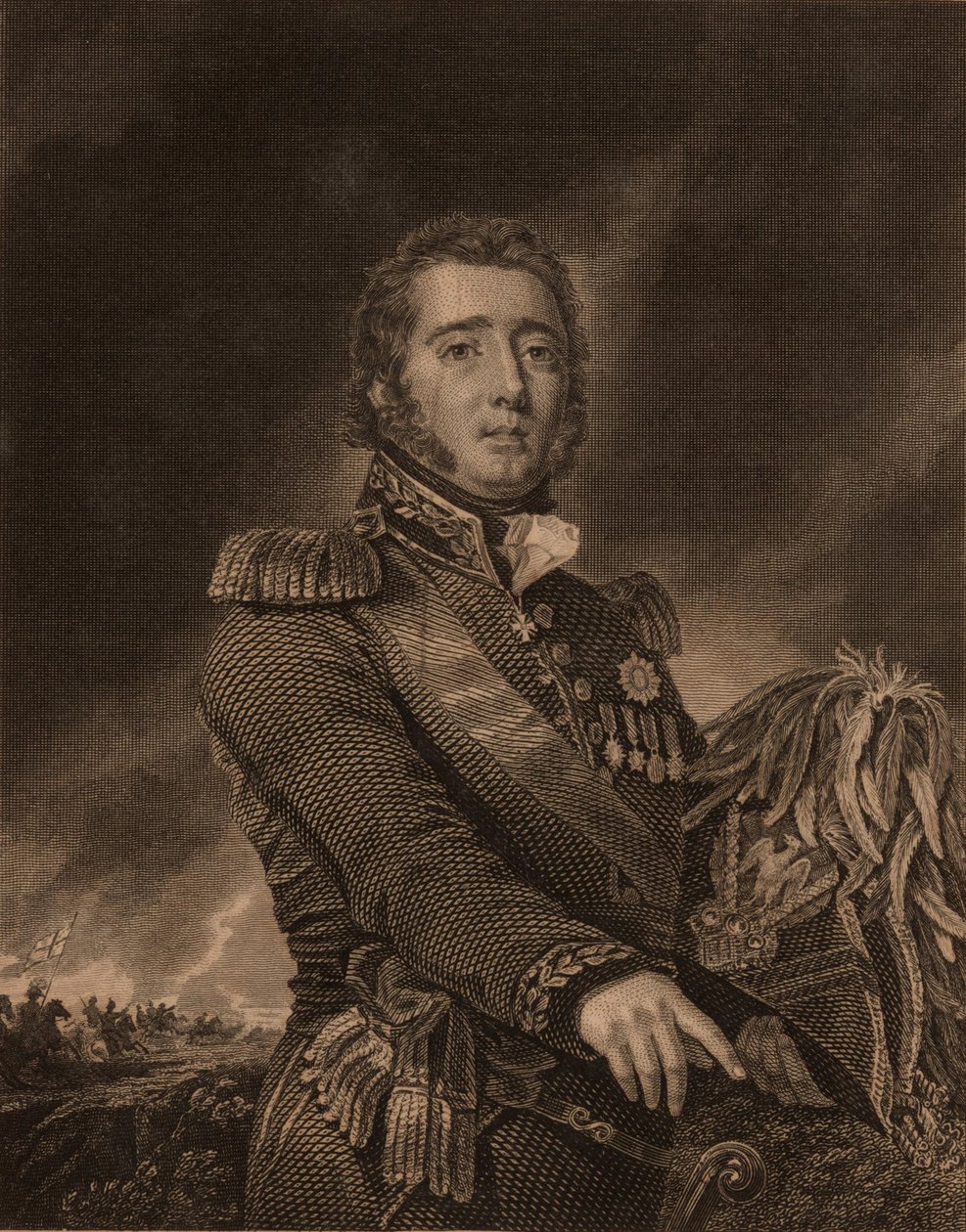 Porträt von Gregor MacGregor von William Home Lizars