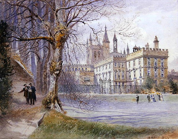 New College von den College-Gärten von William Hull