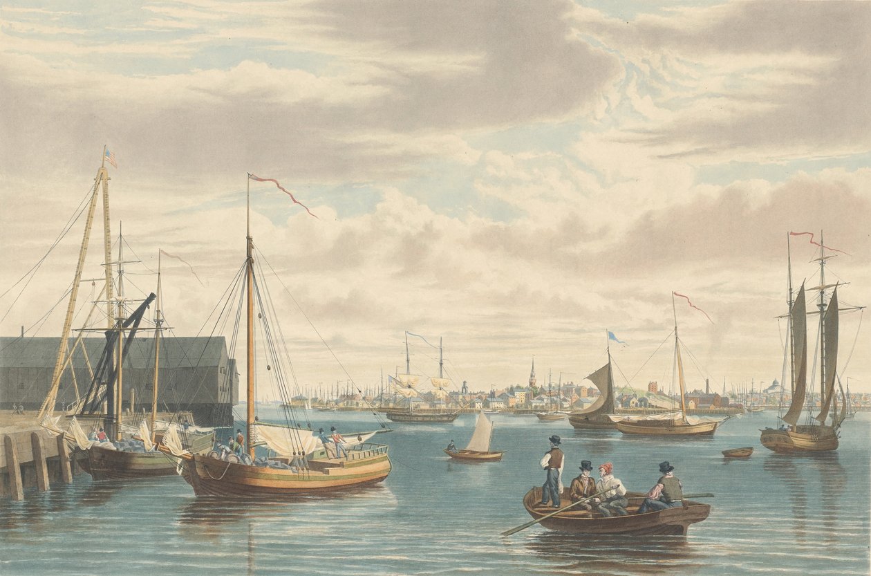 Boston: Vom Schiffshaus Westende des Marinehofs von William James Bennett