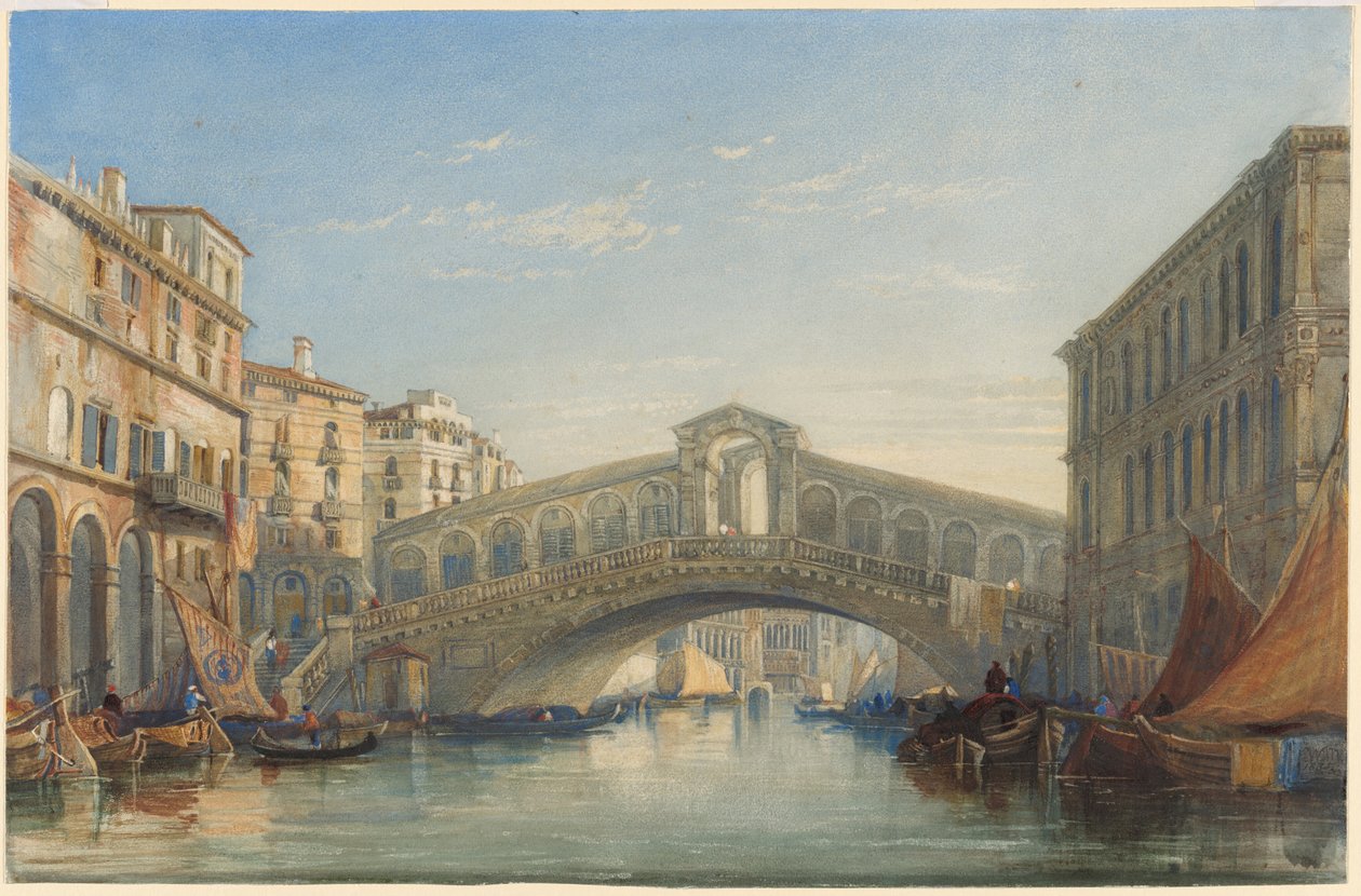 Die Rialtobrücke, Venedig von William James Muller