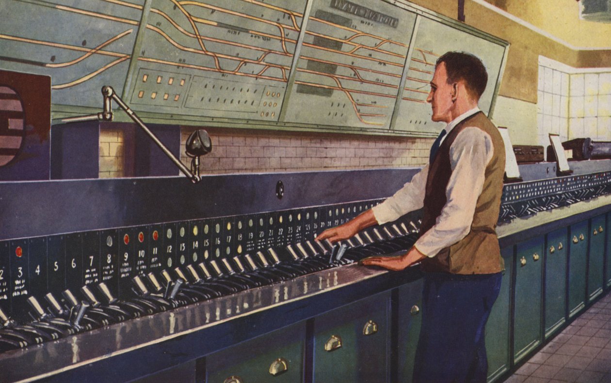Ein modernes elektrisches Stellwerk von William John Patton McDowell