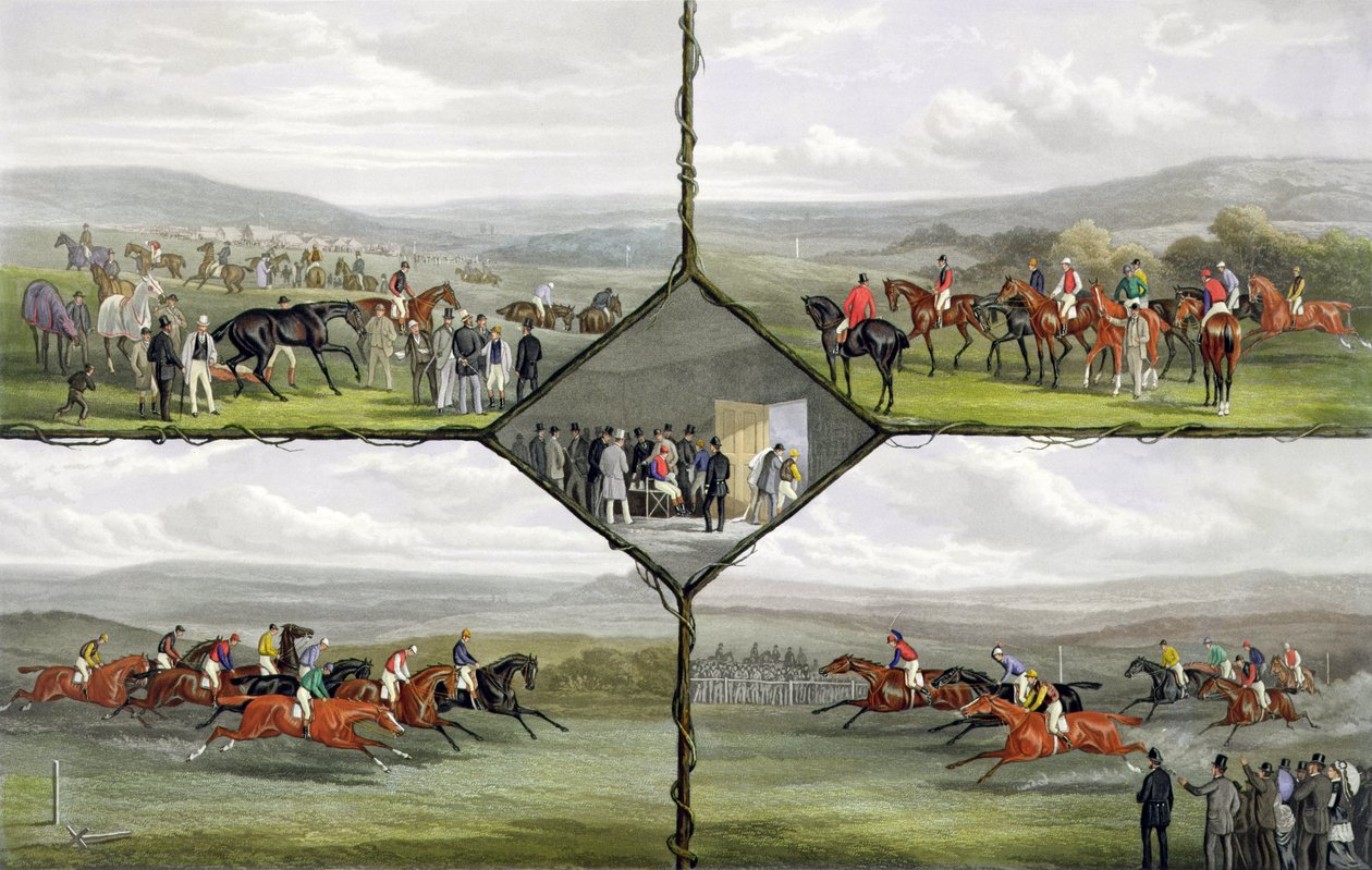 Rennvorfälle, graviert von Edward Gilbert Hester, veröffentlicht von Arthur Ackermann, 1876 von William Joseph Shayer