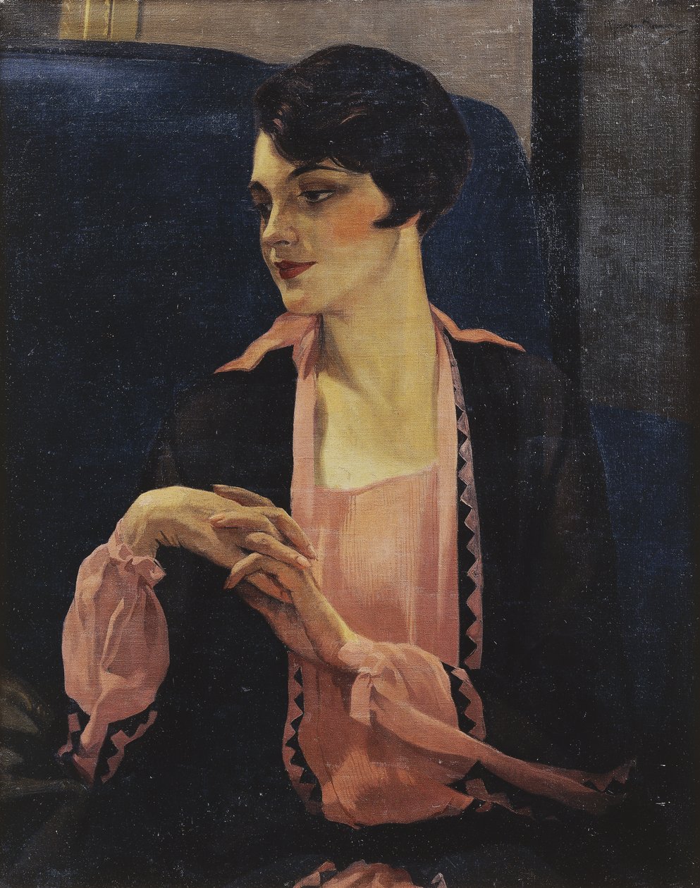 Porträt einer Frau, halbe Länge, 1905 von William Kay Blacklock