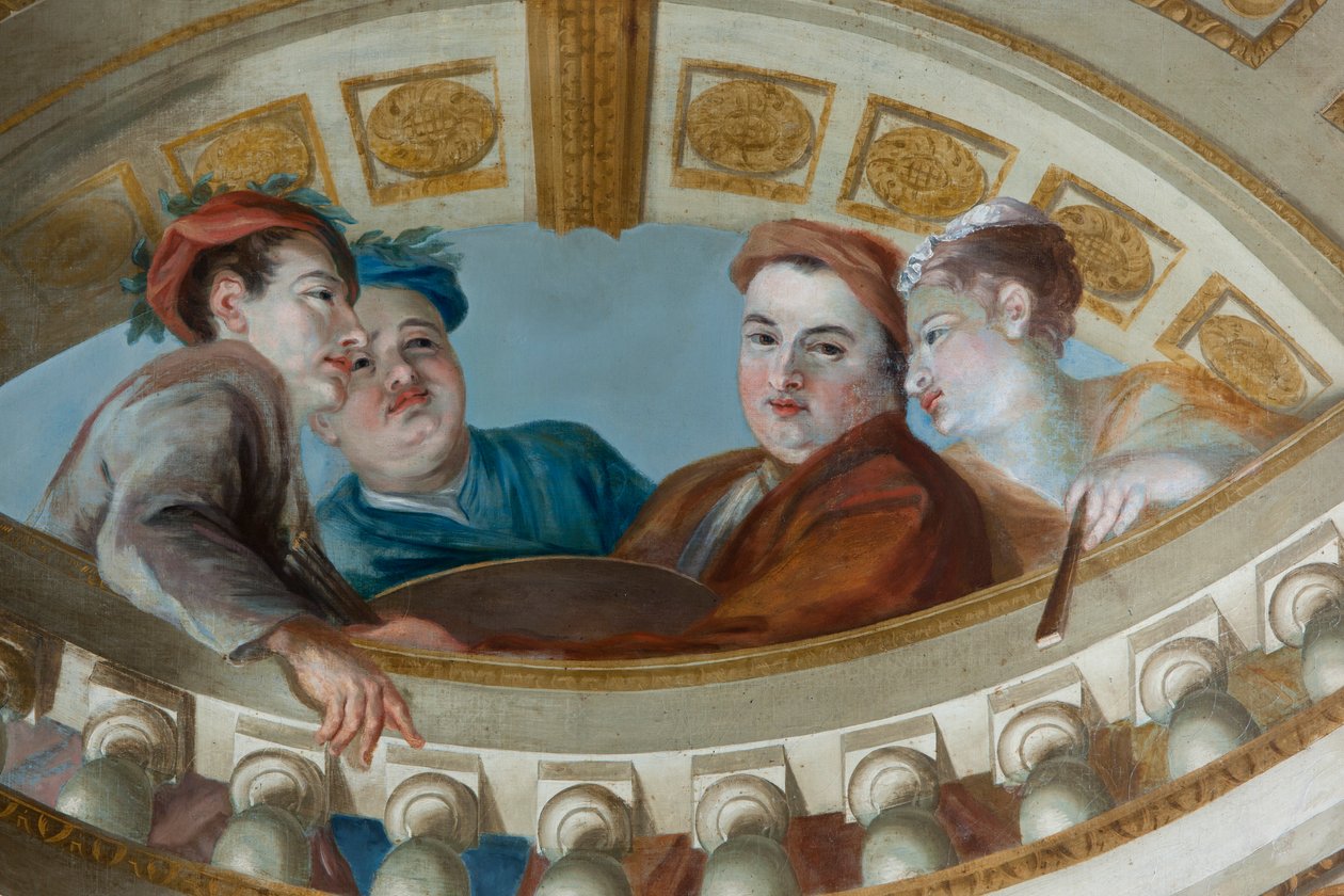 Die Decke der Königstreppe, Kensington Palace, London von William Kent