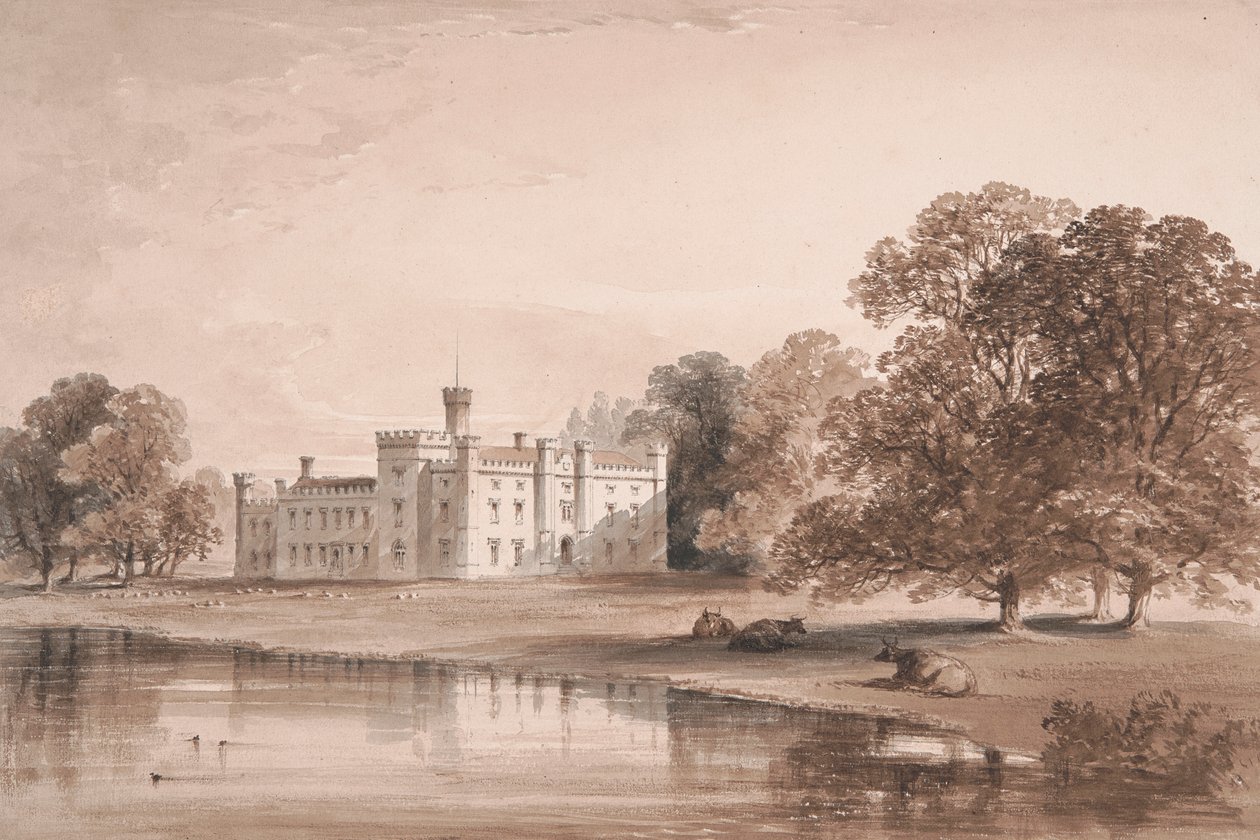 Chiddingstone Place, Blick vom See von William Knight