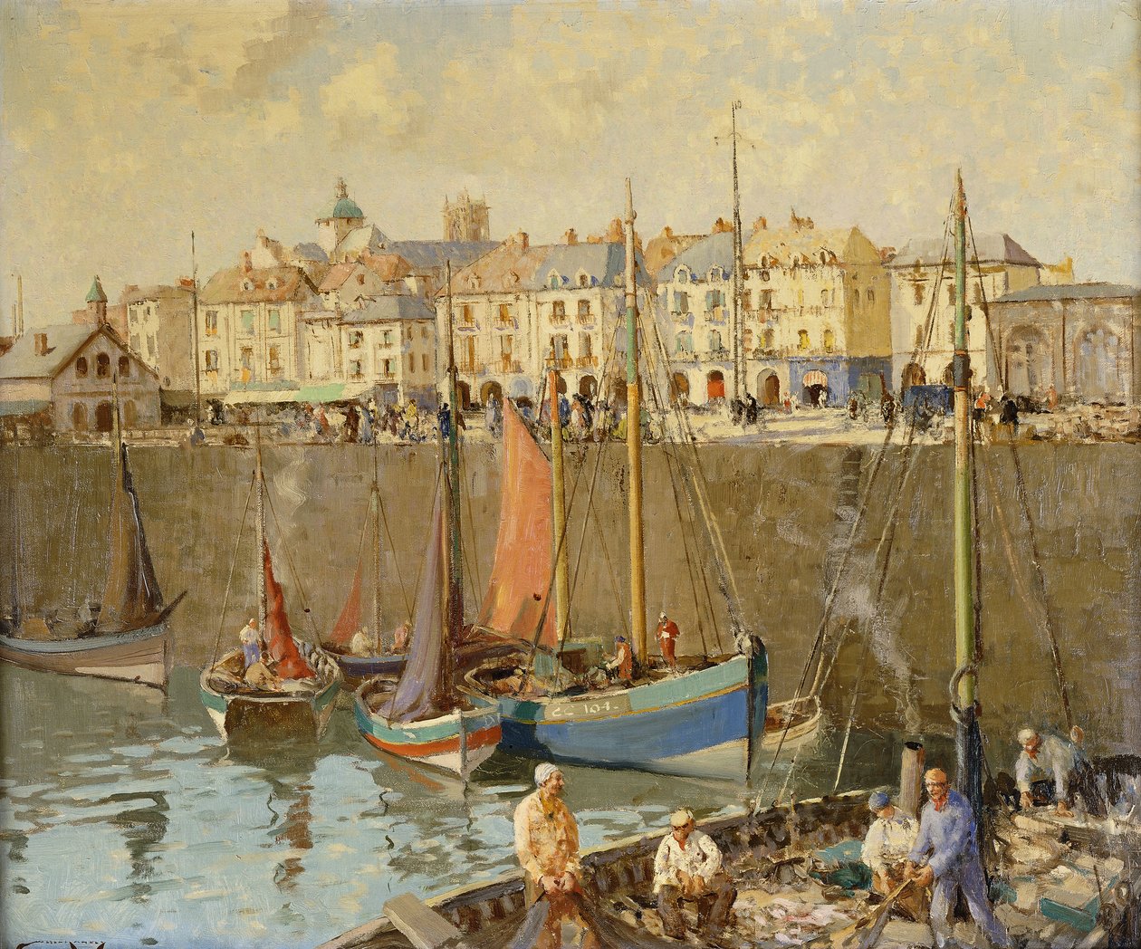 Der Quai, Dieppe von William Lee Hankey