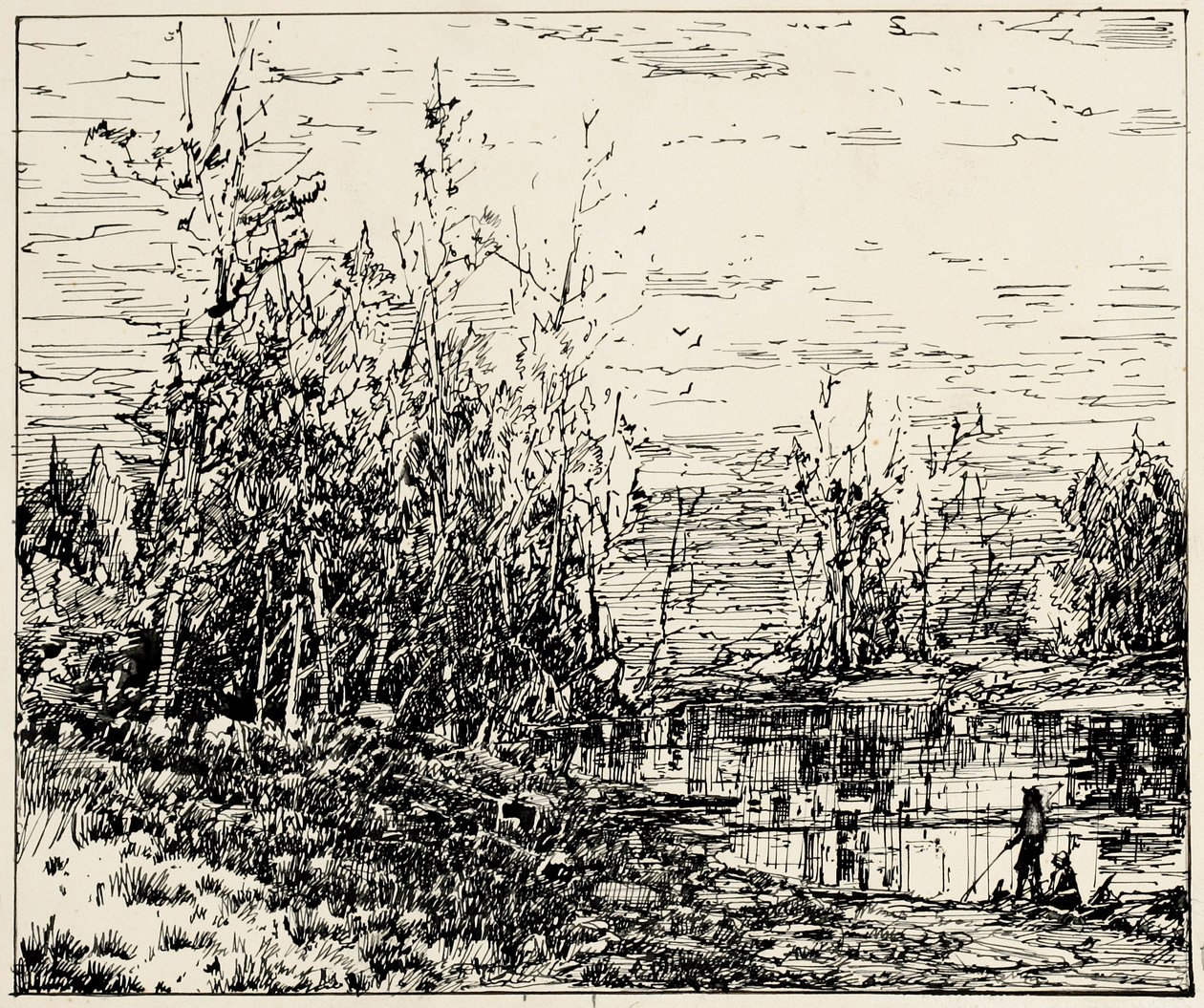 Rand eines Teiches, Maine von William Louis Jnr. Sonntag