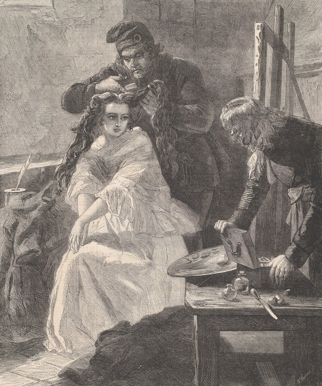 La Toilette des Morts, aus Illustrated London News, 25. Juli 1863 von William Luson Thomas