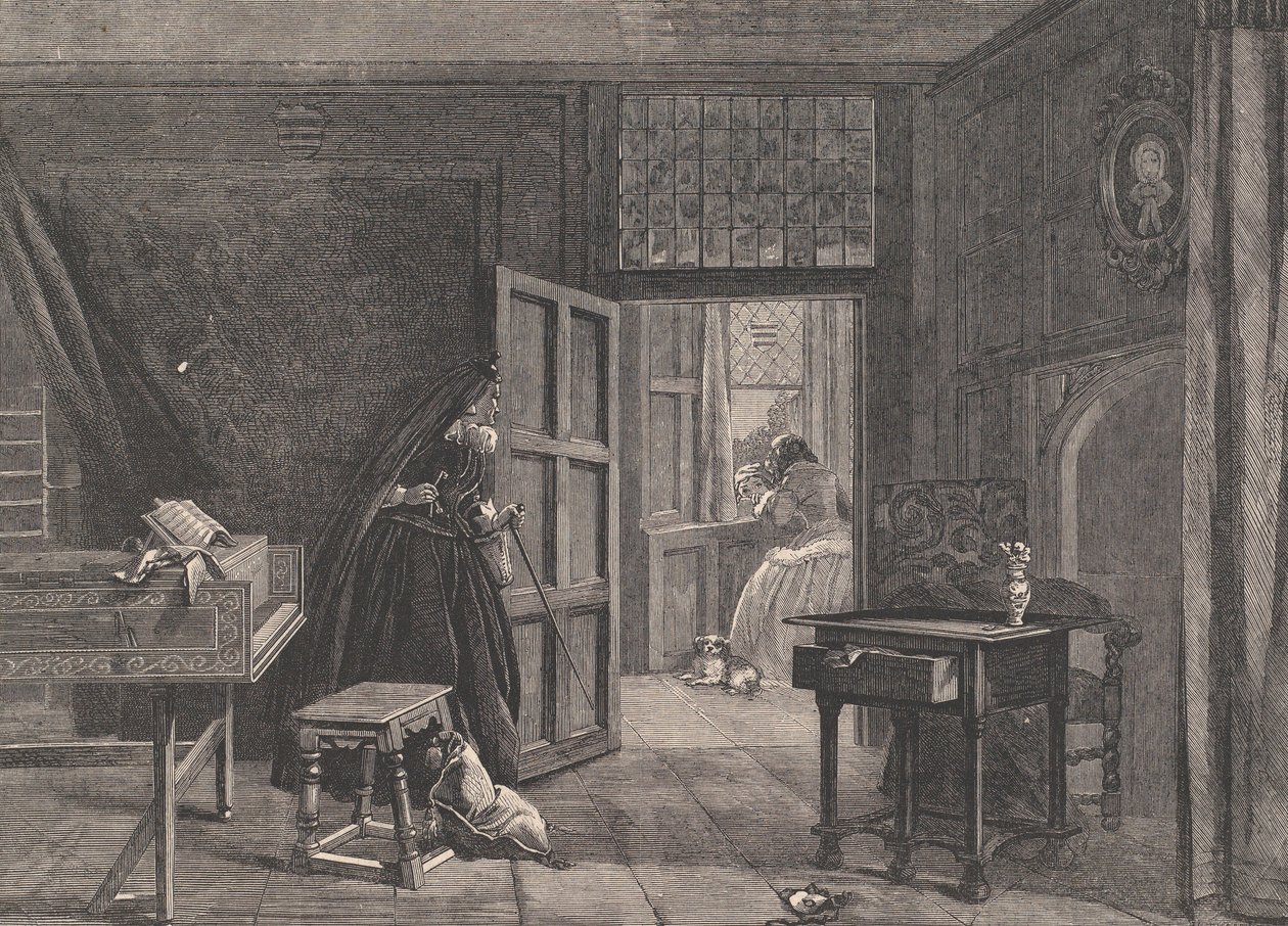 Die Rückkehr der Anstandsdame, aus Illustrated London News, 19. Mai 1860 von William Luson Thomas