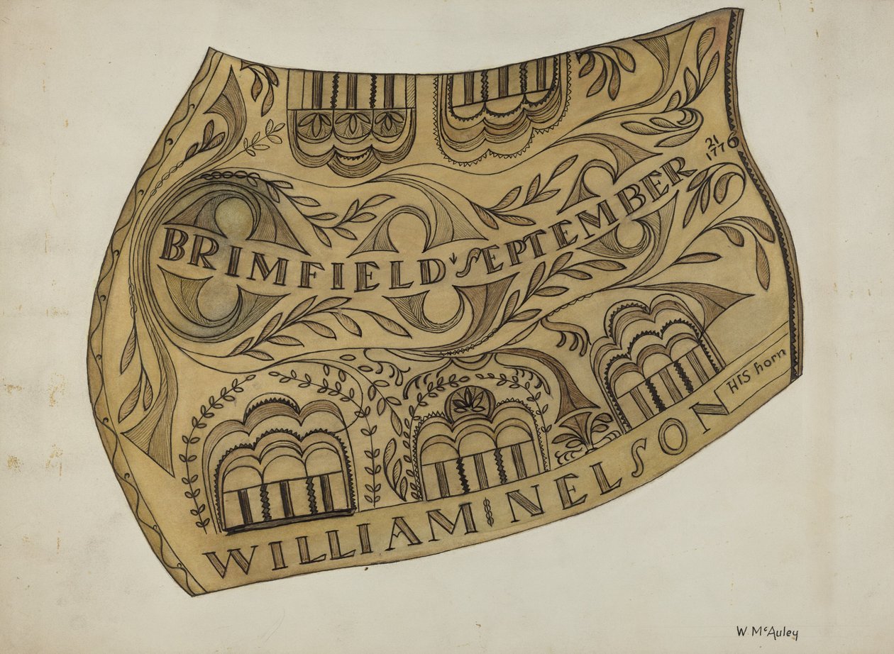 Pulverhorn, ca. 1937 von William McAuley