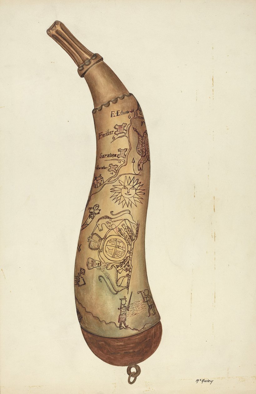 Pulverhorn, ca. 1938 von William McAuley