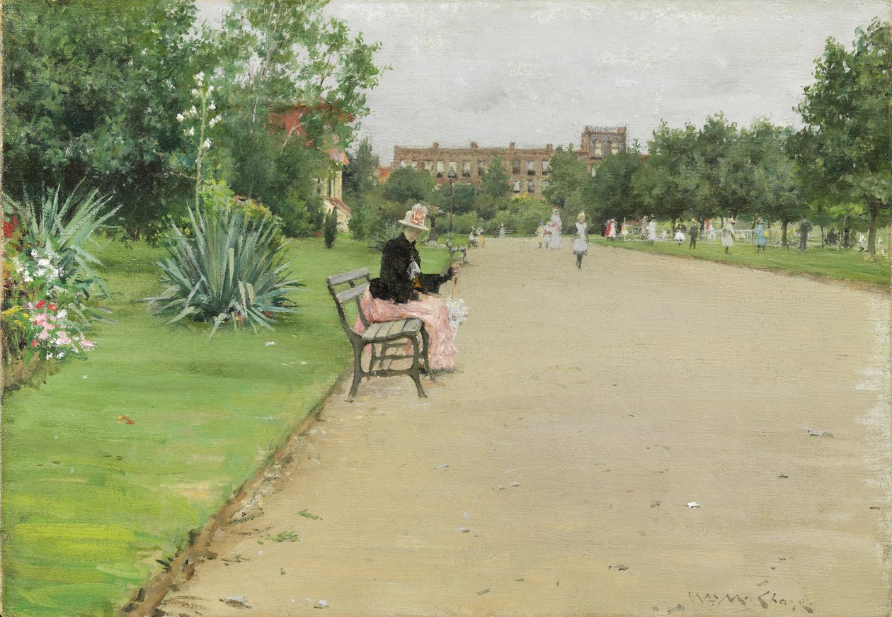 Ein Stadtpark, ca. 1887 von William Merritt Chase