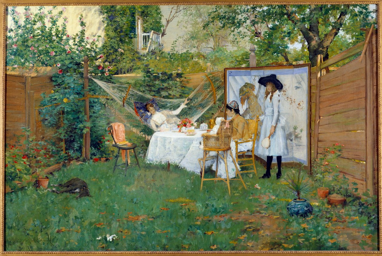 Frühstück im Freien um 1888 von William Merritt Chase