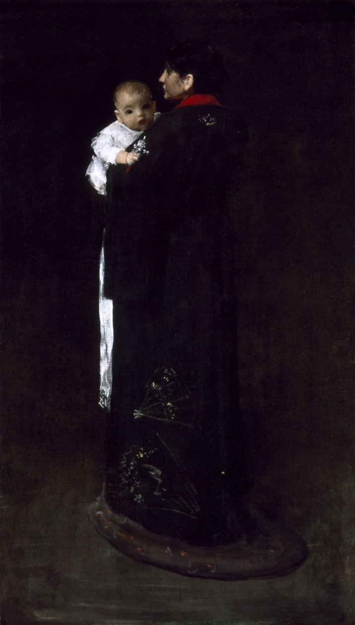 Mutter und Kind (Das erste Porträt) von William Merritt Chase