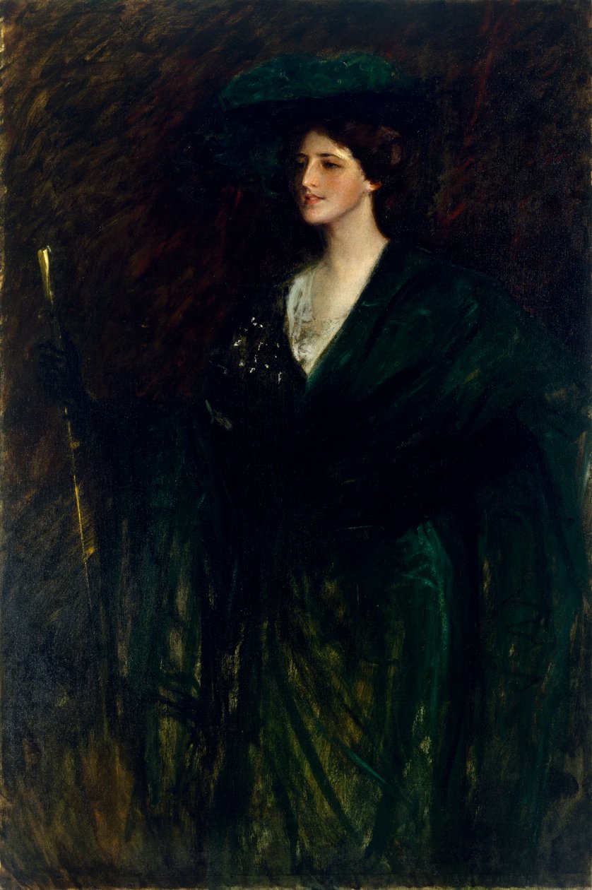 Die Smaragddame, ca. 1896-1900 von William Merritt Chase